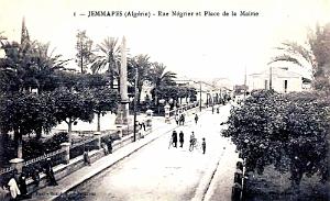 JEMMAPES - RUE NEGRIER ET PLACE DE LA MAIRIE